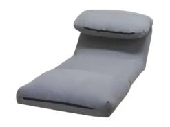 Nalo - Chauffeuse Convertible 1 Place En Tissu - Couleur - Gris Nuage -Fauteuil Boutique fauteuil 13288425