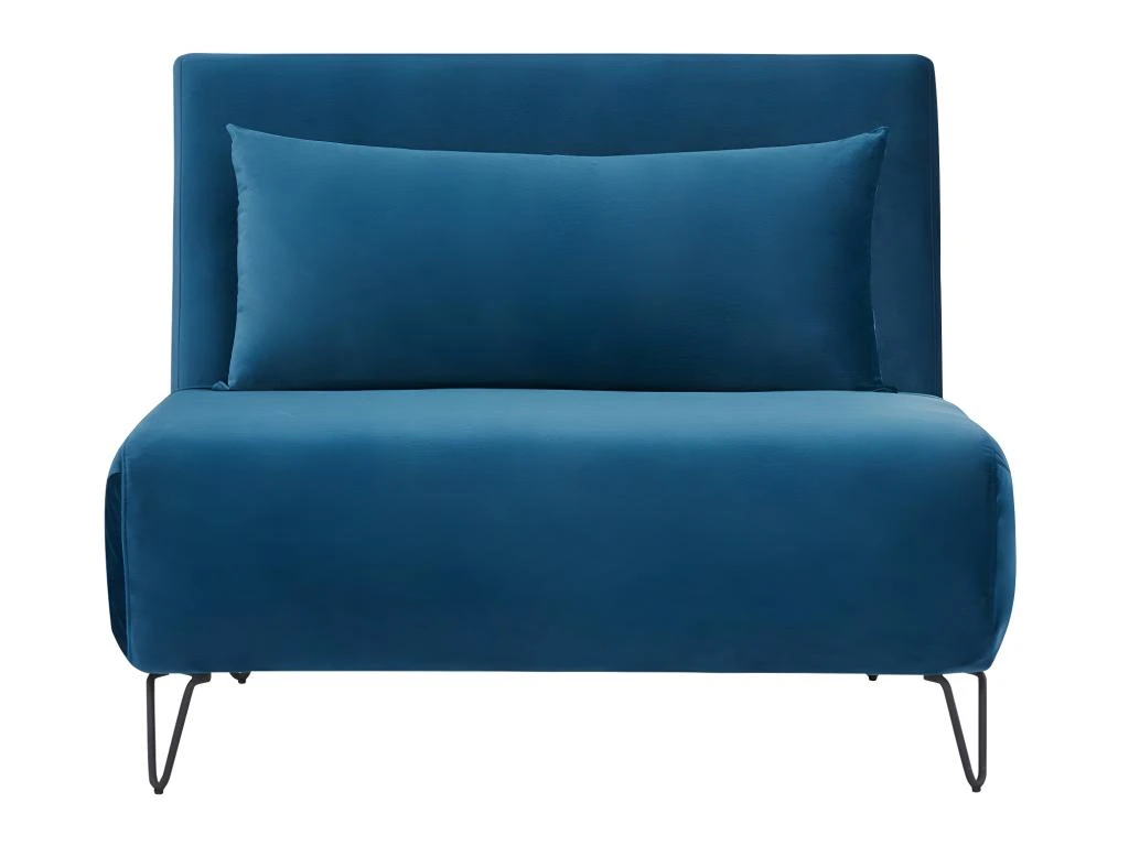 Joe Harper - Fauteuil Convertible En Velours - Couleur - Bleu Foncé 1 Joe Harper - Fauteuil Convertible En Velours - Couleur - Bleu Foncé