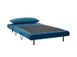 Joe Harper - Fauteuil Convertible En Velours - Couleur - Bleu Foncé 12 Joe Harper - Fauteuil Convertible En Velours - Couleur - Bleu Foncé -Fauteuil Boutique fauteuil 13288485