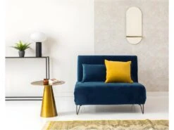 Joe Harper - Fauteuil Convertible En Velours - Couleur - Bleu Foncé 13 Joe Harper - Fauteuil Convertible En Velours - Couleur - Bleu Foncé -Fauteuil Boutique fauteuil 13288487