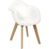 Fauteuil Scandinave Pour Enfant Imitation Fourrure