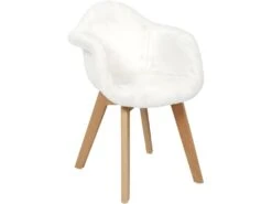 Fauteuil Scandinave Pour Enfant Imitation Fourrure
