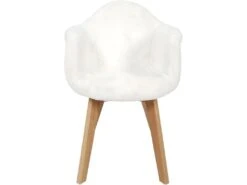 Fauteuil Scandinave Pour Enfant Imitation Fourrure -Fauteuil Boutique fauteuil 13452733