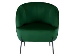 CUT-Fauteuil Lounge En Velours Vert Sapin Et Pieds Métal Noir 9 CUT-Fauteuil Lounge En Velours Vert Sapin Et Pieds Métal Noir -Fauteuil Boutique fauteuil 13610715