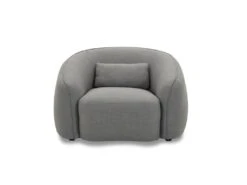 Fauteuil En Tissu Gris STEFIAN -Fauteuil Boutique fauteuil 13670305