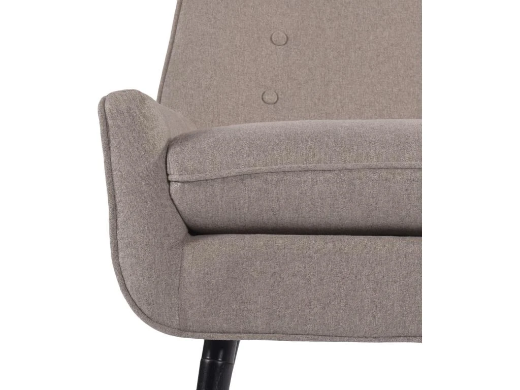 URBAN MEUBLE Fauteuils De Salon Scandinave 1 Personne Petit Canapé Beige Rembourrée épaisse Pied Métal Noir 68*78.5*84cm 3 URBAN MEUBLE Fauteuils De Salon Scandinave 1 Personne Petit Canapé Beige Rembourrée épaisse Pied Métal Noir 68*78.5*84cm – Image 3