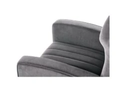 Fauteuil Rembourré En Velours 73 X 70 X 94 Cm - Gris -Fauteuil Boutique fauteuil 14701081