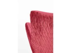 Fauteuil Rembourré En Velours 70 X 78 X 100 Cm - Rouge Foncé -Fauteuil Boutique fauteuil 14701589