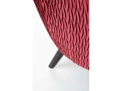 Fauteuil Rembourré En Velours 70 X 78 X 100 Cm - Rouge Foncé -Fauteuil Boutique fauteuil 14701591