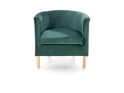 Fauteuil En Velours 66 X 58 X 41 Cm - Vert Foncé -Fauteuil Boutique fauteuil 14701697