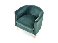 Fauteuil En Velours 66 X 58 X 41 Cm - Vert Foncé -Fauteuil Boutique fauteuil 14701699