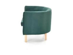 Fauteuil En Velours 66 X 58 X 41 Cm - Vert Foncé -Fauteuil Boutique fauteuil 14701705