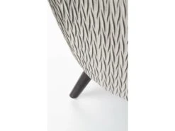 Fauteuil Rembourré En Velours 70 X 78 X 100 Cm - Gris -Fauteuil Boutique fauteuil 14702043