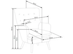 Fauteuil Rembourré En Velours 70 X 78 X 100 Cm - Gris -Fauteuil Boutique fauteuil 14702049