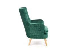 Fauteuil Rembourré En Velours 70 X 78 X 100 Cm - Vert Foncé -Fauteuil Boutique fauteuil 14702165