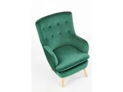 Fauteuil Rembourré En Velours 70 X 78 X 100 Cm - Vert Foncé -Fauteuil Boutique fauteuil 14702169