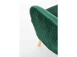 Fauteuil Rembourré En Velours 70 X 78 X 100 Cm - Vert Foncé -Fauteuil Boutique fauteuil 14702173