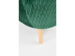 Fauteuil Rembourré En Velours 70 X 78 X 100 Cm - Vert Foncé -Fauteuil Boutique fauteuil 14702175