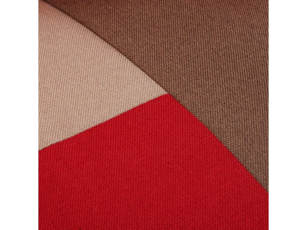 Fauteuil Pour Salon Red Patchwork, 56 X 62 X 64 Cm, Coton Et Bois, Rouge 3 Fauteuil Pour Salon Red Patchwork, 56 X 62 X 64 Cm, Coton Et Bois, Rouge – Image 3