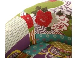 Fauteuil Pour Salon Pink Patchwork, 56 X 62 X 64 Cm, Coton Et Bois, Rose -Fauteuil Boutique fauteuil 15812153