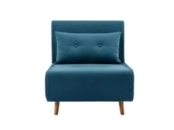 Fauteuil Convertible En Tissu Bleu URIBIA -Fauteuil Boutique fauteuil 15886337