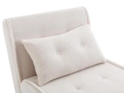 Fauteuil Convertible En Tissu Bouclette Ivoire URIBIA -Fauteuil Boutique fauteuil 15920475