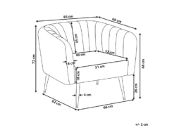 Fauteuil Club En Velours Vert LACONIA 9 Fauteuil Club En Velours Vert LACONIA -Fauteuil Boutique fauteuil 16192531