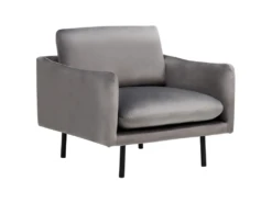 Fauteuil En Velours Gris VINTERBRO