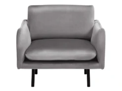 Fauteuil En Velours Gris VINTERBRO -Fauteuil Boutique fauteuil 16214861