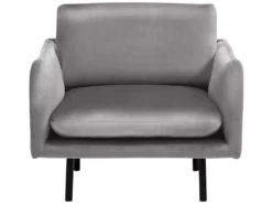 Fauteuil En Velours Gris VINTERBRO -Fauteuil Boutique fauteuil 16214863