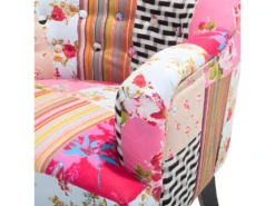 Fauteuil Patchwork Fauteuil En Tissu Multicolore MANDAL 13 Fauteuil Patchwork Fauteuil En Tissu Multicolore MANDAL -Fauteuil Boutique fauteuil 16215631