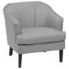 Fauteuil En Tissu Tapissé Gris ELVERUM