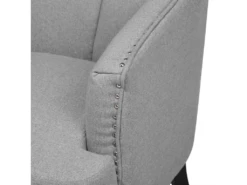 Fauteuil En Tissu Tapissé Gris ELVERUM -Fauteuil Boutique fauteuil 16443807
