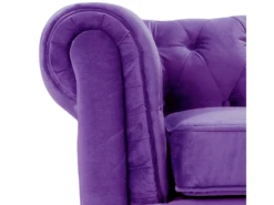 Fauteuil En Velours Violet CHESTERFIELD -Fauteuil Boutique fauteuil 16683343