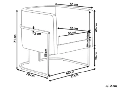 Fauteuil Club En Velours Gris SIRKKA -Fauteuil Boutique fauteuil 16683523