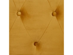 Fauteuil En Velours Jaune Moutarde CHESTERFIELD -Fauteuil Boutique fauteuil 16685597