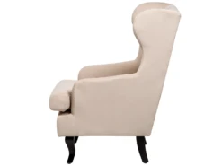 Fauteuil En Velours Beige ALTA -Fauteuil Boutique fauteuil 16686445