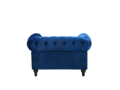 Fauteuil En Velours Bleu Cobalt CHESTERFIELD -Fauteuil Boutique fauteuil 16686565