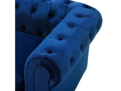 Fauteuil En Velours Bleu Cobalt CHESTERFIELD -Fauteuil Boutique fauteuil 16686567