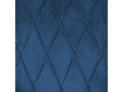 Fauteuil Bergère En Velours Bleu Avec Repose-pieds Assorti SANDSET -Fauteuil Boutique fauteuil 16686667