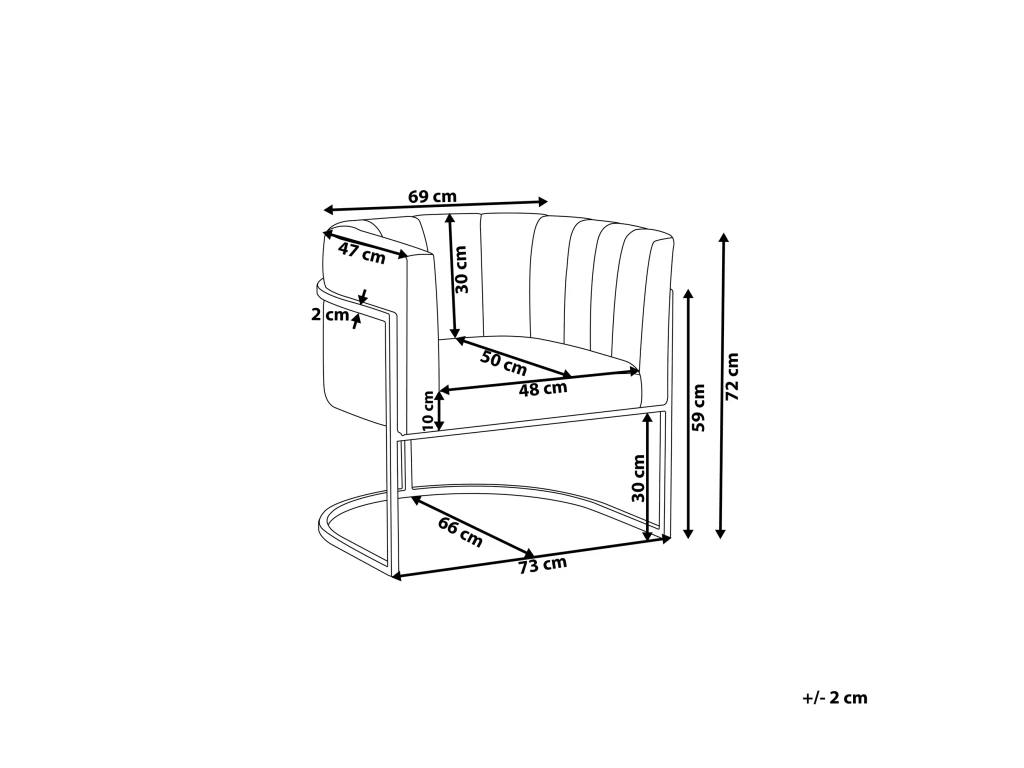 Fauteuil En Velours Rose Pâle LARVIK 3 Fauteuil En Velours Rose Pâle LARVIK – Image 3