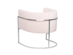 Fauteuil En Velours Rose Pâle LARVIK 11 Fauteuil En Velours Rose Pâle LARVIK -Fauteuil Boutique fauteuil 16686695