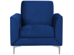 Fauteuil En Velours Bleu Marine FENES -Fauteuil Boutique fauteuil 17469501