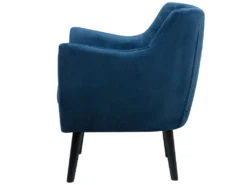 Fauteuil En Velours Bleu Marine DRAMMEN 13 Fauteuil En Velours Bleu Marine DRAMMEN -Fauteuil Boutique fauteuil 17469529
