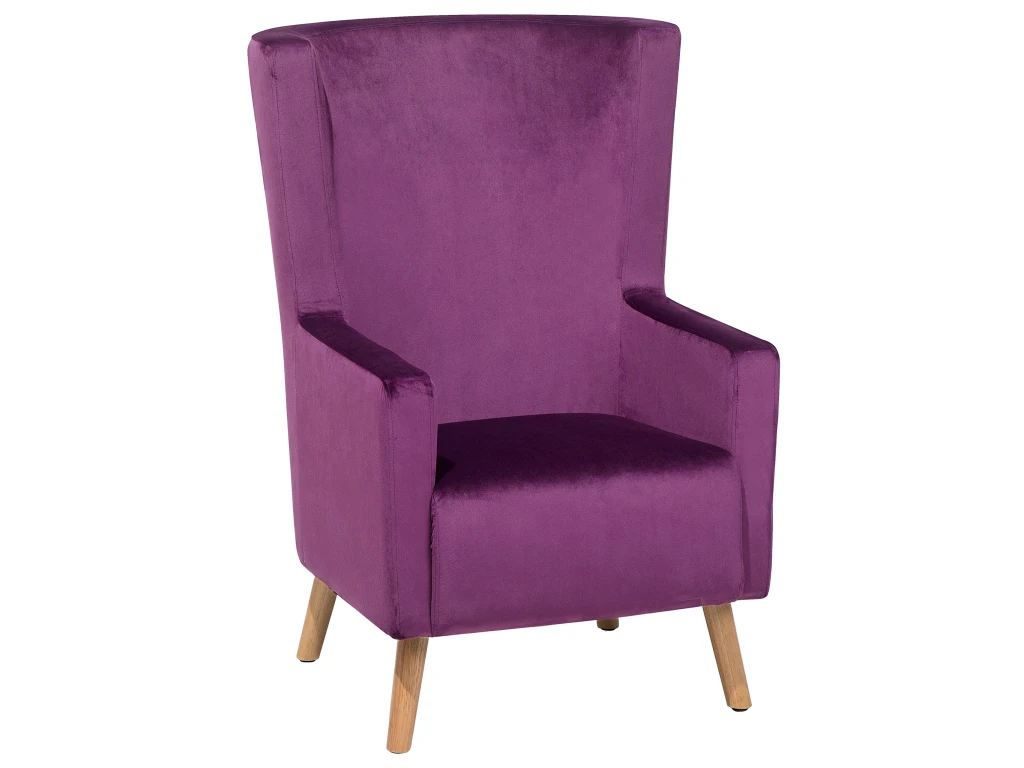 Fauteuil Bergère Violet ONEIDA 1 Fauteuil Bergère Violet ONEIDA