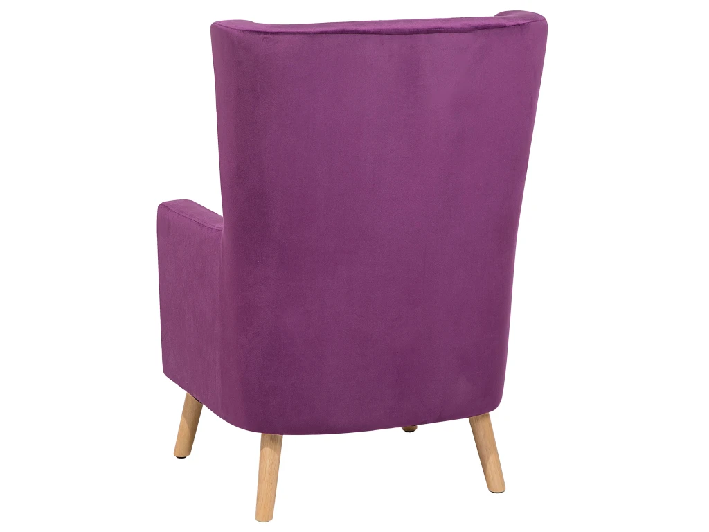 Fauteuil Bergère Violet ONEIDA 6 Fauteuil Bergère Violet ONEIDA – Image 6