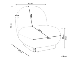 Fauteuil à Poil Bouclé Blanc LOVIISA -Fauteuil Boutique fauteuil 17469621