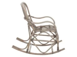 Rocking Chair Rotin Grisé - RICKY -Fauteuil Boutique fauteuil 17627071
