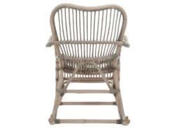 Rocking Chair Rotin Grisé - RICKY -Fauteuil Boutique fauteuil 17627073