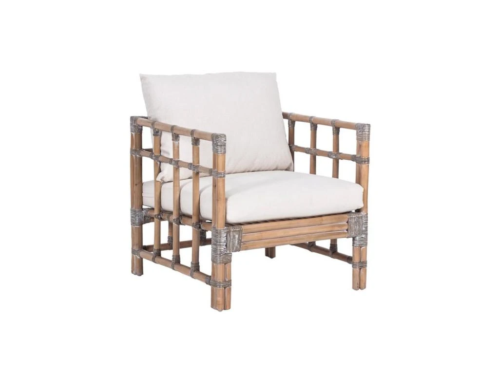 Fauteuil En Rotin Avec Coussin - PUREZA 1 Fauteuil En Rotin Avec Coussin - PUREZA